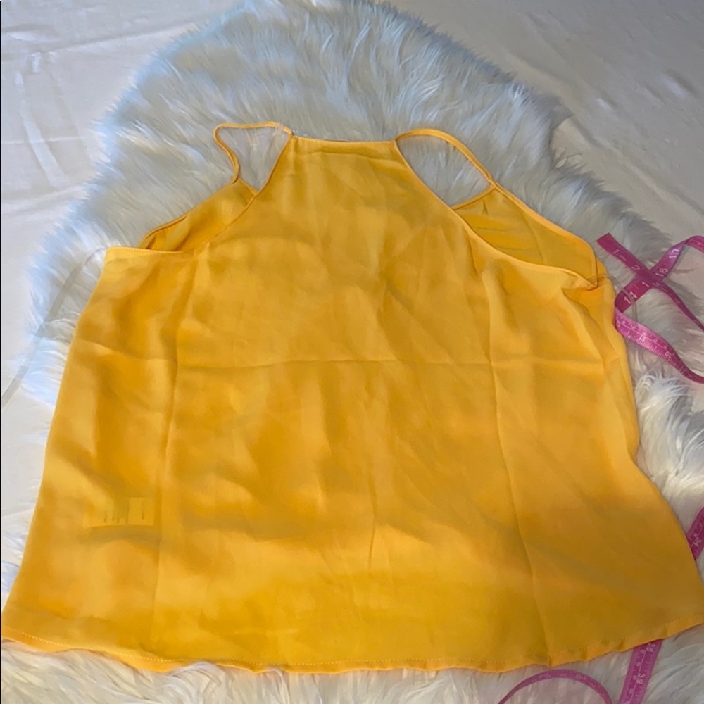 Nordstrom LUSH NWOT bright yellow boho casual tank top blouse size small - Picture 9 of 11